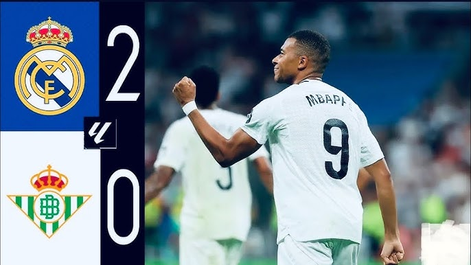 Real Madrid 2-0 Real Betis, Mbappé marque deux fois